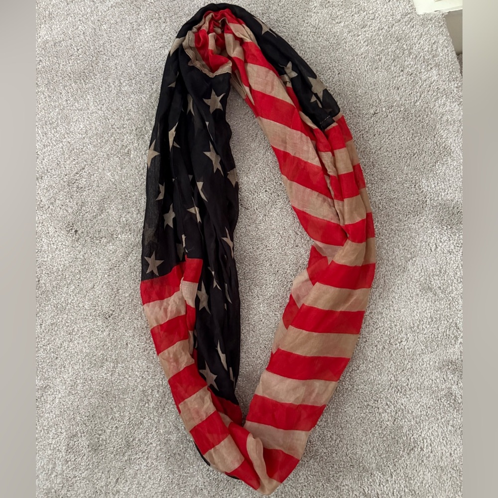 American Flag Infinity Scarf